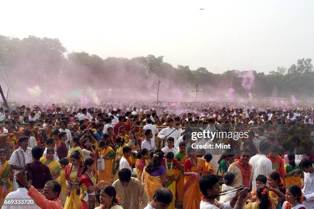 Picture of Shantiniketan's Basanta Utsav .