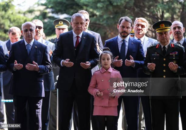 Turkish President Recep Tayyip Erdogan, Turkish Minister of Energy and Natural Resources, Berat Albayrak, Turkish Presidential spokesman Ibrahim...