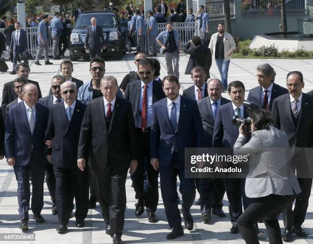 Turkish President Recep Tayyip Erdogan , Turkish Minister of Energy and Natural Resources, Berat Albayrak , Turkish Presidential spokesman Ibrahim...