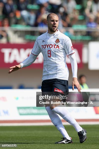 Robin Simovic Robin Simovic of Nagoya Grampus in action during the J.League J2 ...