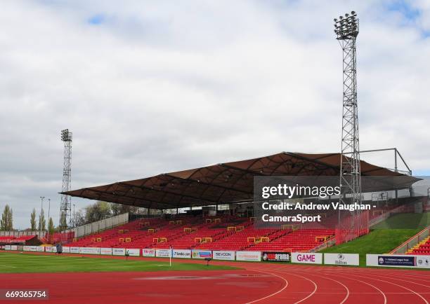 General view of Gateshead International Stadium, home of Gateshead FC prior to the Vanarama National League match between Gateshead and Lincoln City...