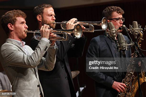 Juilliard Jazz Ensemble presents "What We Hear: Student Compositions" at Paul Hall on Tuesday night, April 12, 2016. They are coached by the...