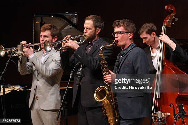 Juilliard Jazz Ensemble presents "What We Hear: Student Compositions" at Paul Hall on Tuesday night, April 12, 2016. They are coached by the...