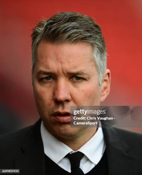 Doncaster Rovers manager Darren Ferguson during the Sky Bet League Two match between Doncaster Rovers and Blackpool at Keepmoat Stadium on April 17,...