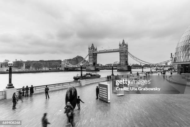 London, Great Britain Cityscape of London with the Tower Bridge on April 04, 2017 in London, Great Britain.
