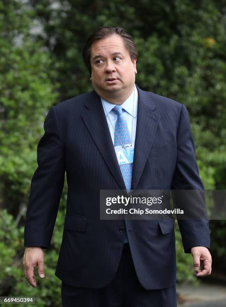 George T. Conway III, husband of White House Counselor to the President Kellyanne Conway, attends the 139th Easter Egg Roll on the South Lawn of the...