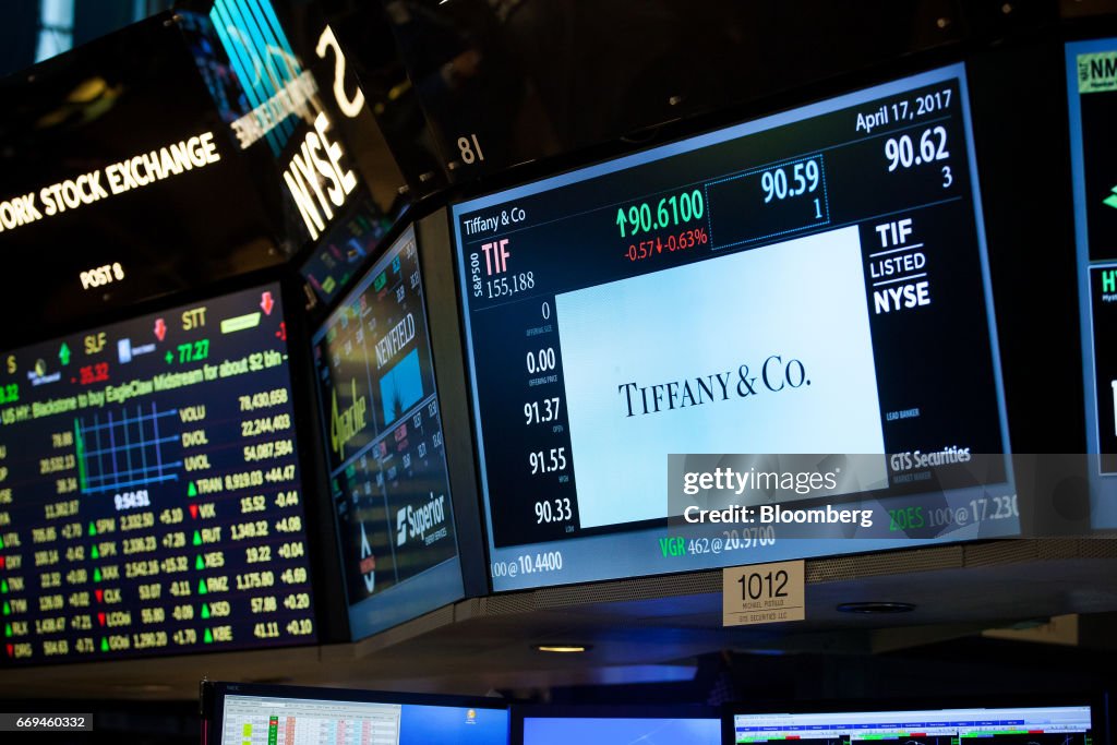 Trading On The Floor Of The NYSE As Stocks Rise And Dollar Falls