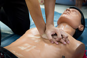 CPR training medical procedure