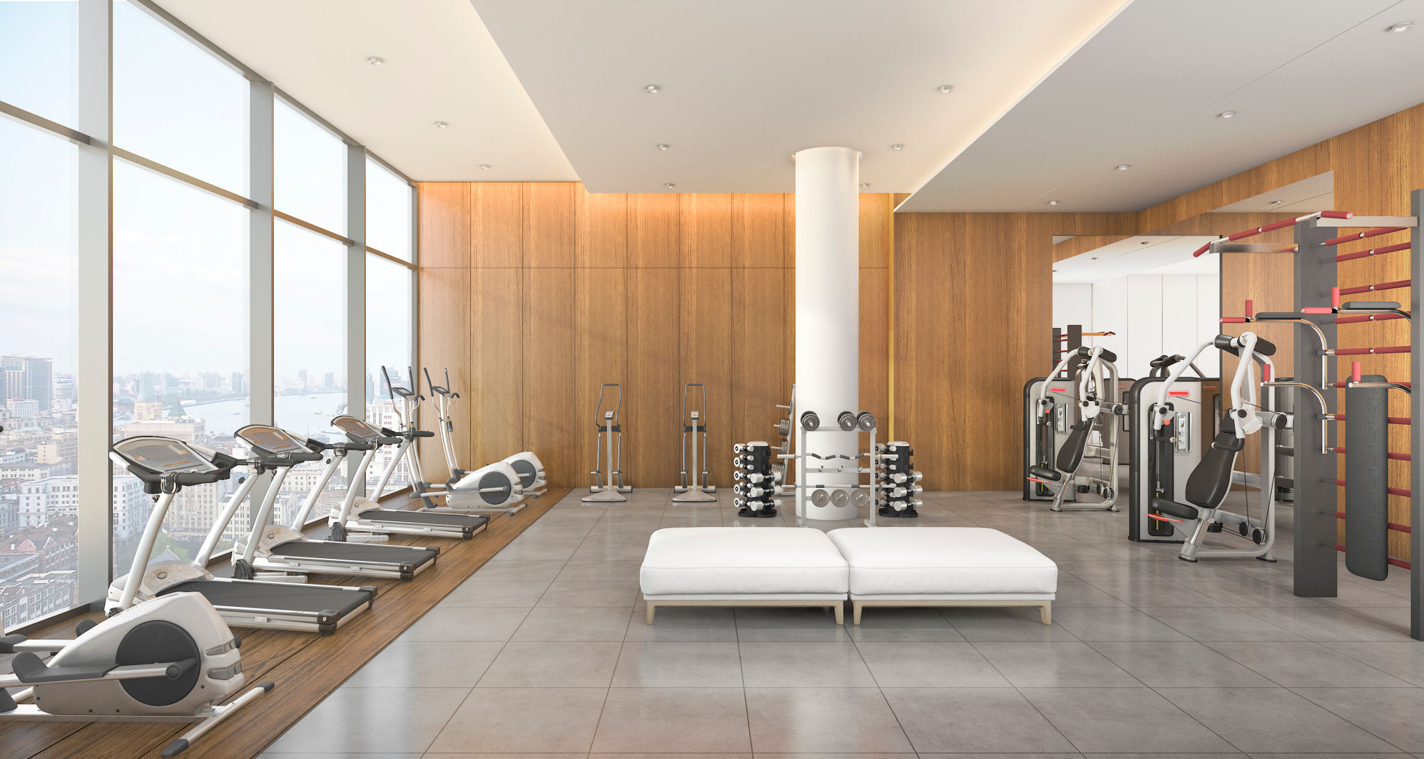 luxury condo gym