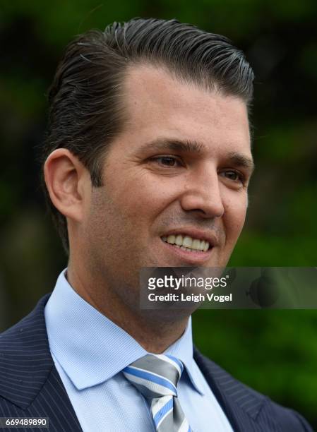 Donald Trump, Jr. Attends the 139th White House Easter Egg Roll at The White House on April 17, 2017 in Washington, DC.