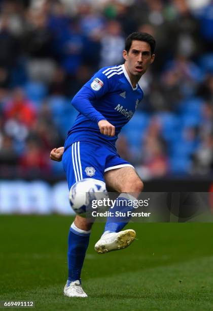 Cardiff player Peter Whittingham in action during the Sky Bet Championship match between Cardiff City and Nottingham Forest at Cardiff City Stadium...