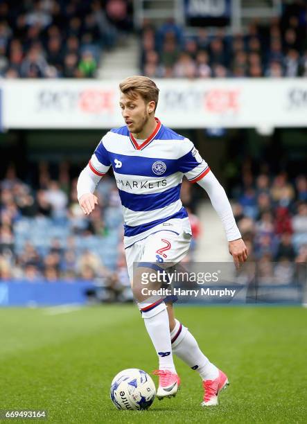 Luke Freeman of Queens Park Rangers runs with the ball during the Sky Bet Championship match between Queens Park Rangers and Sheffield Wednesday at...