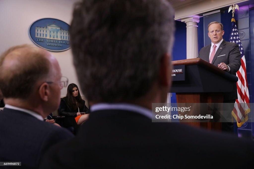 White House Press Secretary Sean Spicer Holds Daily Press Briefing At The White House