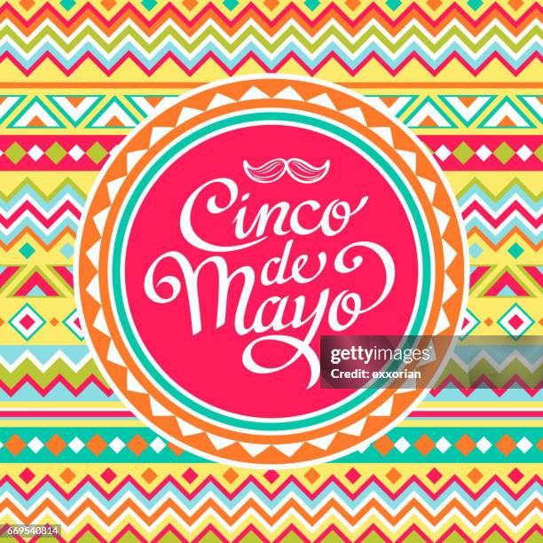 ilustrações de stock, clip art, desenhos animados e ícones de cinco de mayo mexican pattern - latino americano