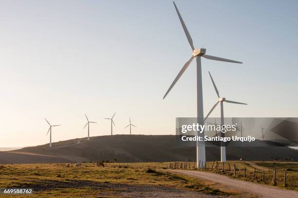 windmills - galicia stock pictures, royalty-free photos & images