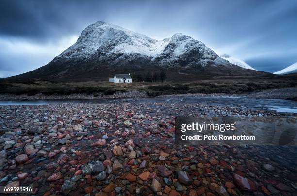 lonely coattage - scotland stock pictures, royalty-free photos & images