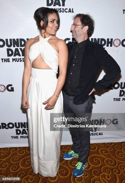 Barrett Doss and writer Danny Rubin attend the "Groundhog Day" Broadway Opening Night at Gotham Hall on April 17, 2017 in New York City.