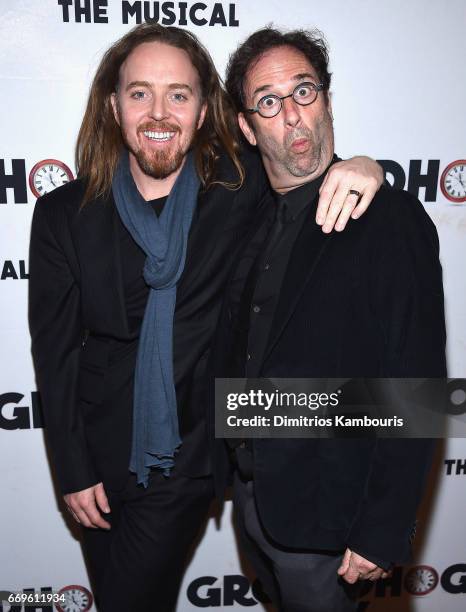 Tim Minchin and Danny Rubin attend the "Groundhog Day" Broadway Opening Night at Gotham Hall on April 17, 2017 in New York City.