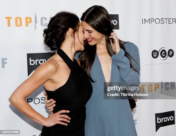 Inbar Lavi and Marianne Rendon attend the 'Imposters' for your consideration event hosted by Bravo at Saban Media Center on April 17, 2017 in North...