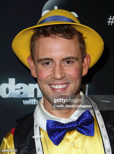 Personality Nick Viall attends "Dancing with the Stars" Season 24 at CBS Televison City on April 17, 2017 in Los Angeles, California.