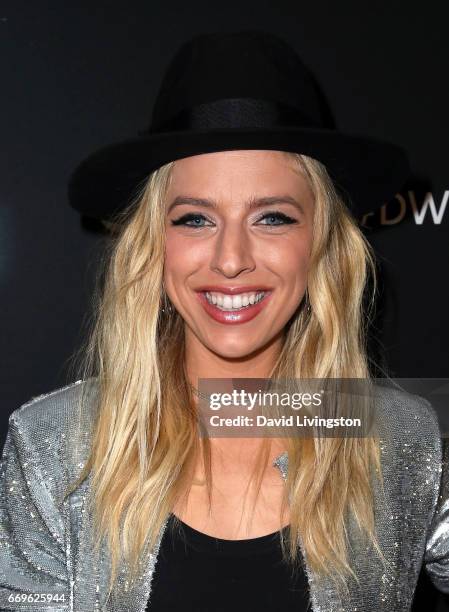 Singer/songwriter ZZ Ward attends "Dancing with the Stars" Season 24 at CBS Televison City on April 17, 2017 in Los Angeles, California.