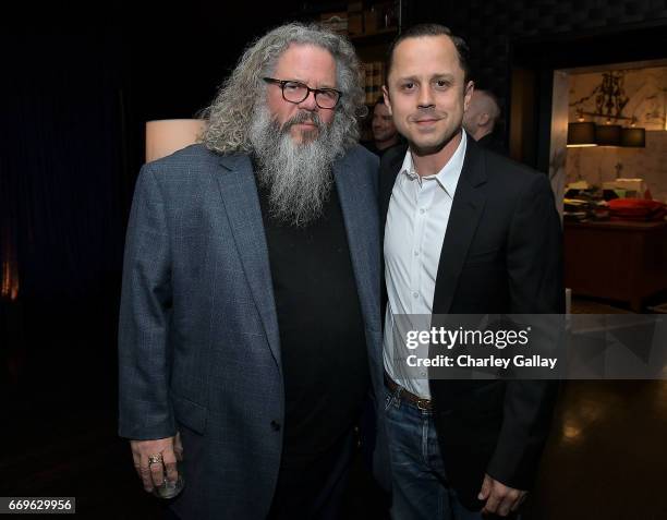 Mark Boone Junior and Giovanni Ribisi attend Amazon Studios Holds A Preview Night For Its Emmy FYC events at The Hollywood Athletic Club on April 17,...