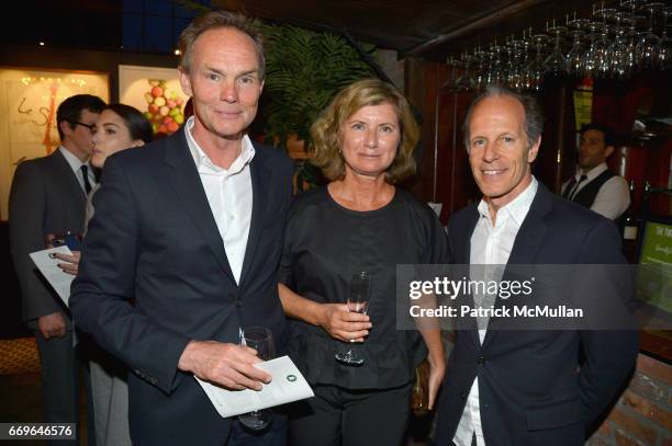 Stellan Holm, Marianne Holm and Michael Halsband attend The Turtle Conservancy's 4th Annual Turtle Ball at The Bowery Hotel on April 17, 2017 in New...