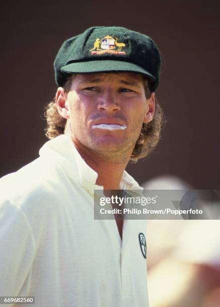 Australia's Dean Jones looks on during the 6th Ashes Test match between England and Australia at the Oval cricket ground in London, England on the...