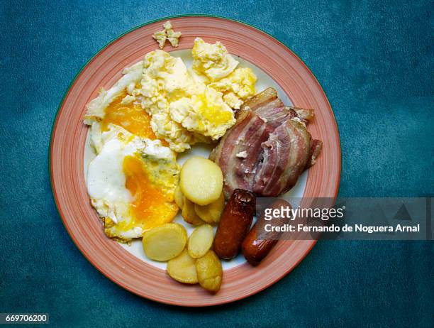 english breakfast - reino unido stock-fotos und bilder