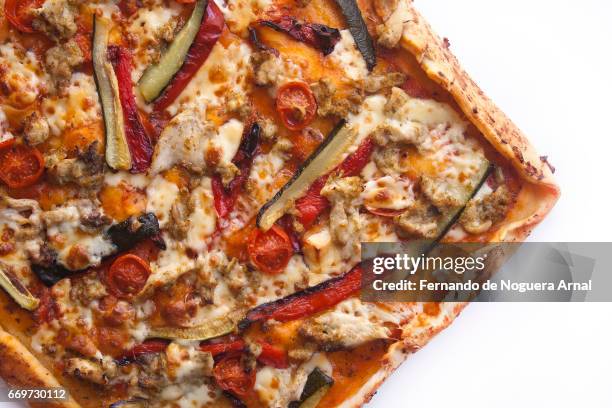 pizza de atun - cocina stockfoto's en -beelden