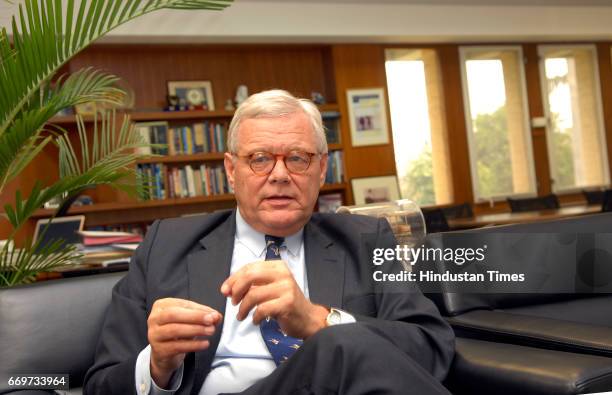 Bob Hiensch, Netherlands Ambassador to India, photographed at the Embassy in New Delhi.