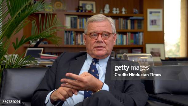 Bob Hiensch, Netherlands Ambassador to India, photographed at the Embassy in New Delhi.