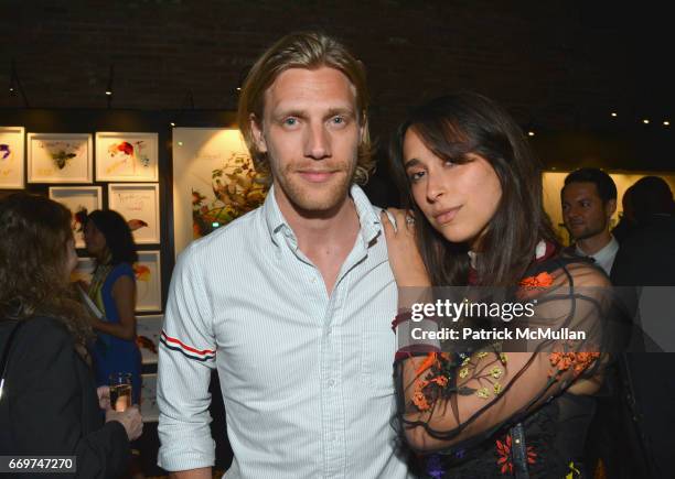 Daniel Lonnstrom and Chloe Wise attend The Turtle Conservancy's 4th Annual Turtle Ball at The Bowery Hotel on April 17, 2017 in New York City.