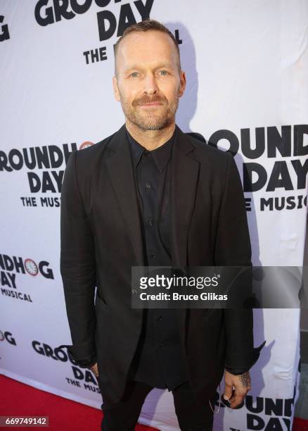 Bob Harper poses at the opening night of the new musical based on the film "Groundhog Day" on Broadway at The August Wilson Theatre on April 17, 2017...