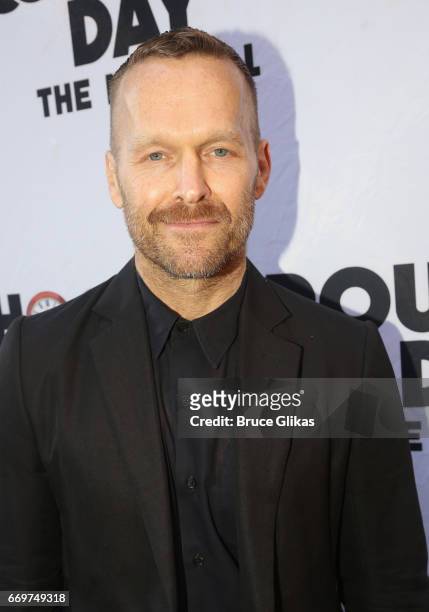 Bob Harper poses at the opening night of the new musical based on the film "Groundhog Day" on Broadway at The August Wilson Theatre on April 17, 2017...