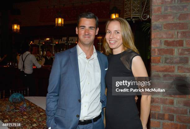 John Gannon and guest attend The Turtle Conservancy's 4th Annual Turtle Ball at The Bowery Hotel on April 17, 2017 in New York City.