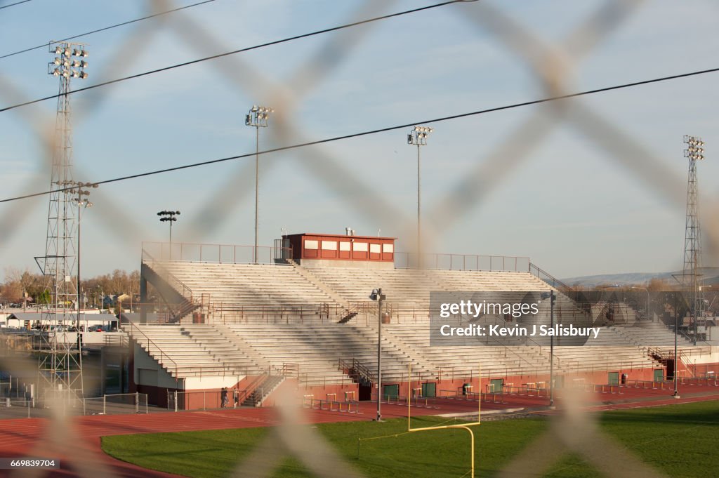 Fran Rish Fran Rish Stadium Bleachers Rhs Richland High School Stock-Foto - Getty ...