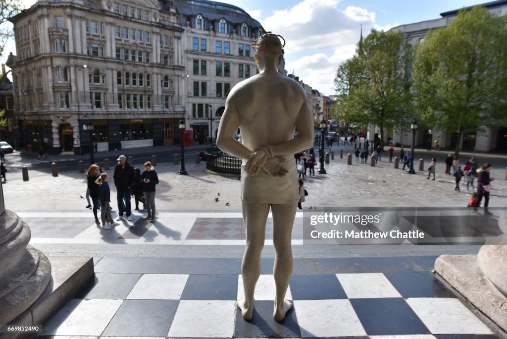 Sculpture Of Christ, 'Ecce Homo' By Mark Wallinger At St Paul's Cathedral