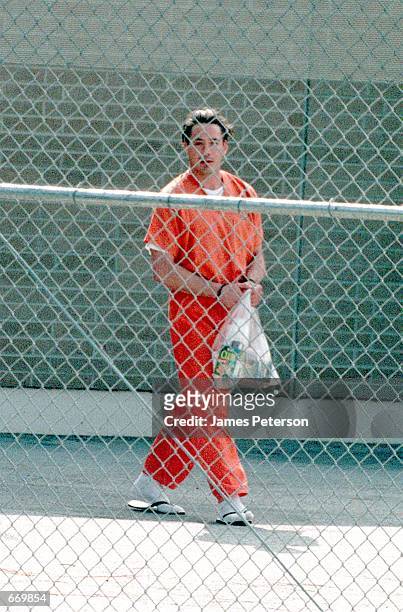 Actor Robert Downey, Jr. On his way to a prison bus after his hearing August 5, 1999 in Malibu, California. Downey was arrested again November 25,...