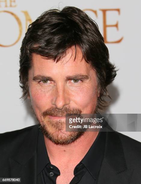 Christian Bale attends the premiere of Open Road Films' 'The Promise' on April 12, 2017 in Hollywood, California.
