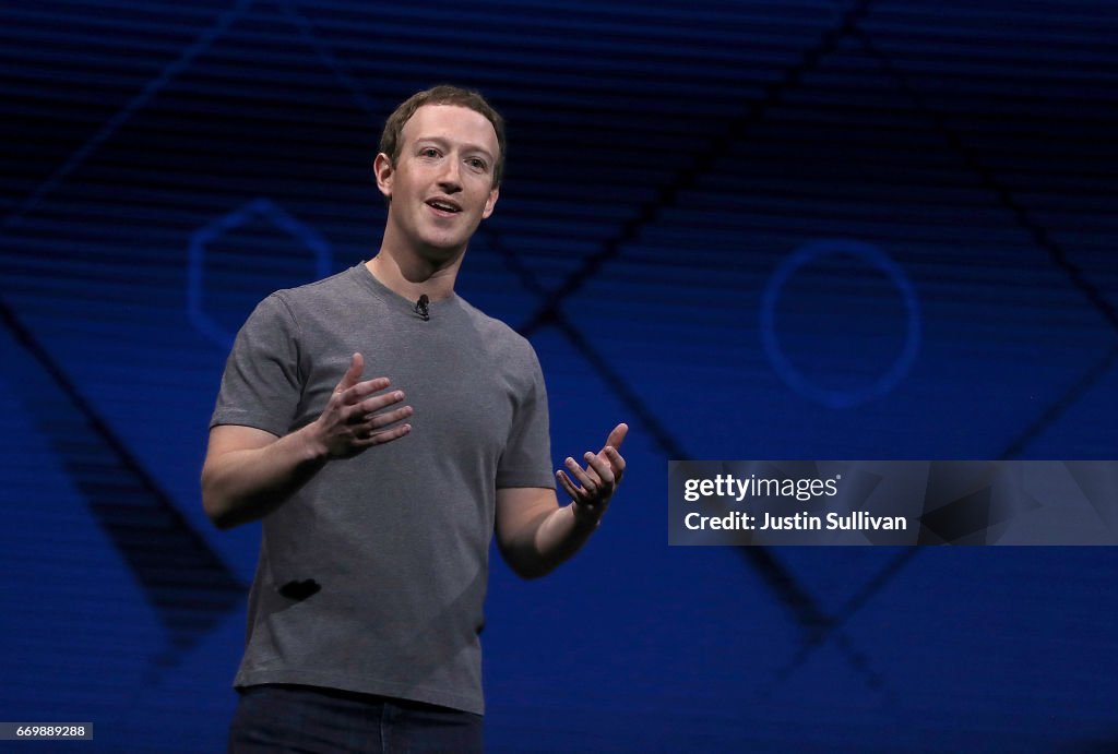 Mark Zuckerberg Delivers Keynote Address At Facebook F8 Conference