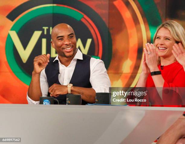 Charlamagne Tha God is the guest, Tuesday, April 18, 2017 on Walt Disney Television via Getty Images's "The View." "The View" airs Monday-Friday on...