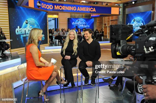 Erika Jayne and Gleb Savchenko of "Dancing With the Stars" are guests on "Good Morning America," Tuesday, April 18, 2017 airing on the Walt Disney...