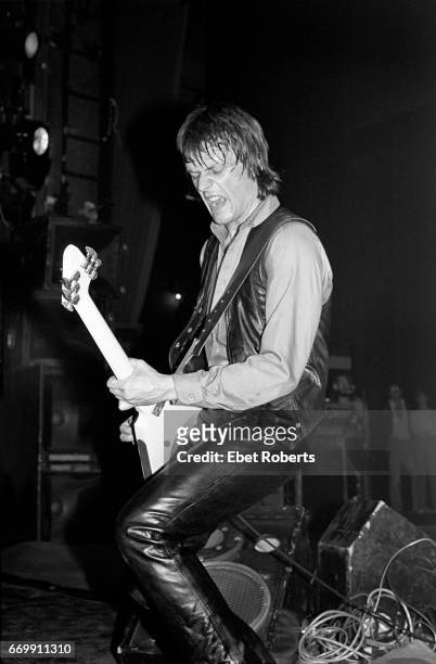 Geils performing with The J Geils Band at the Palladium in New York City on April 25, 1980.
