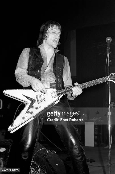 Geils performing with The J Geils Band at the Palladium in New York City on April 25, 1980.