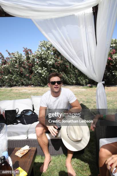 Scott Eastwood attends The Hyde Away, hosted by Republic Records & SBE, presented by Hudson and bareMinerals during Coachella on April 15, 2017 in...