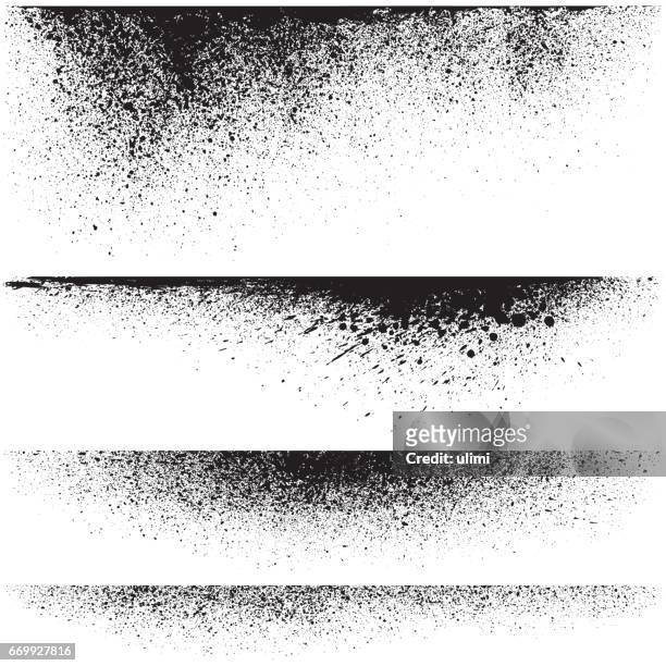 vector splatter backgrounds - dust stock illustrations