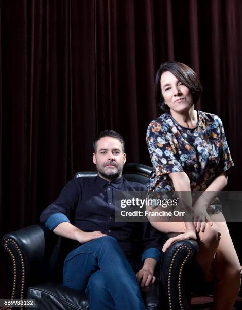 Sebastian Lelio and Paulina Garcia pose for Los Angeles Times on November 11, 2013 in Hollywood, California. CREDIT MUST READ: Francine Orr/Los...