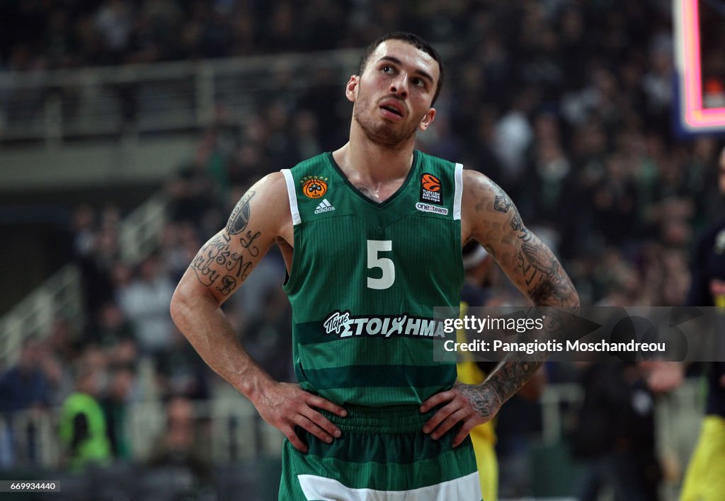 Panathinaikos Superffods Athens v Fenerbahce Istanbul 2016/2017 Turkish Airlines EuroLeague Playoffs leg 1