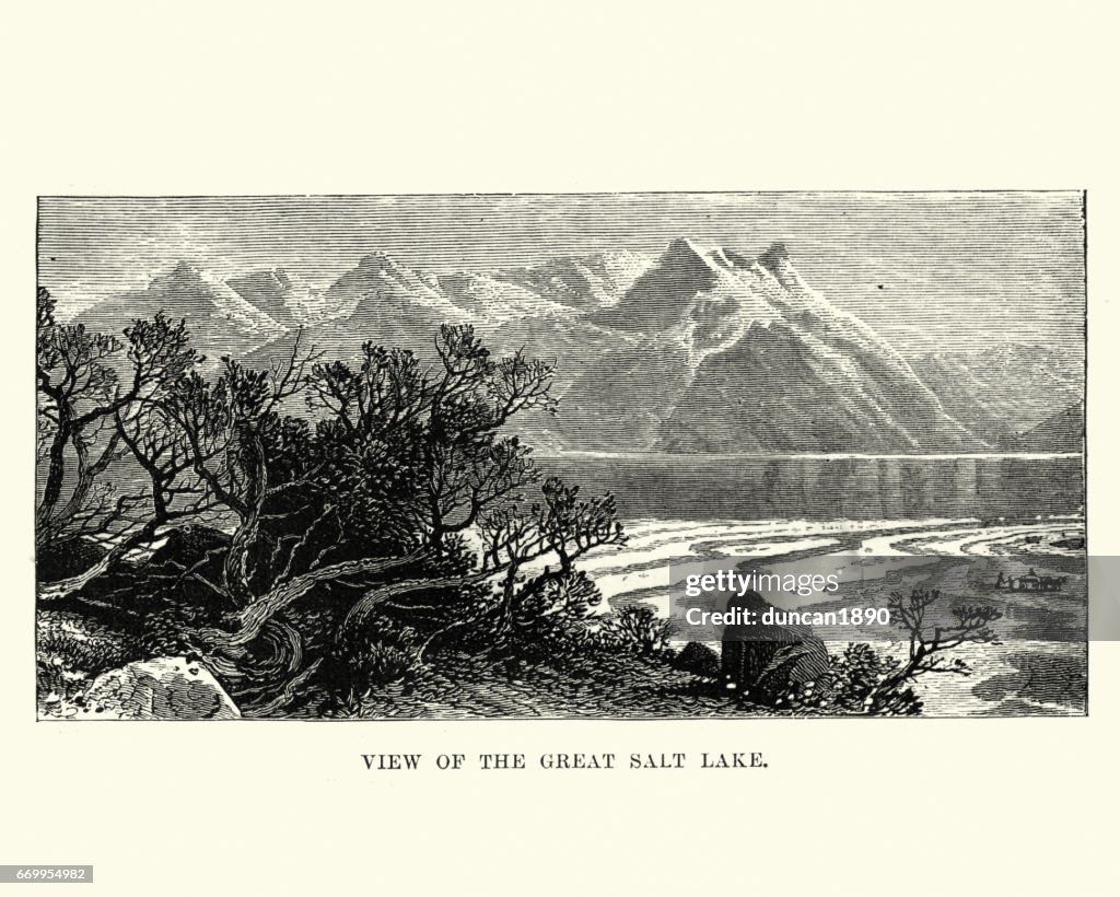 The Great Salt Lake, Utah, 19th Century